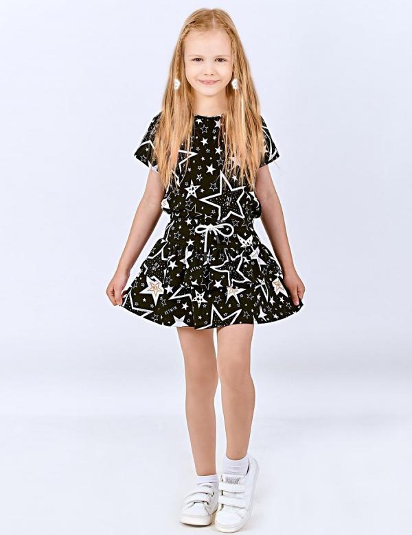 Детская юбка-шорты KETMIN BRIGHT SUMMER цв.STAR KM Чёрный, фото 1