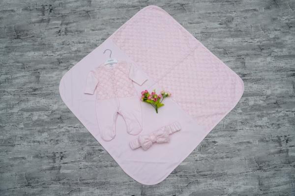 Комплект Клетка ажурная, нарядный, на выписку, фото 1