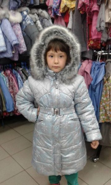 Детская куртка для девочки серая зимняя, фото 1