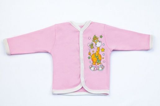 Ясельная распашонка розовая Виктория Kids, фото 1