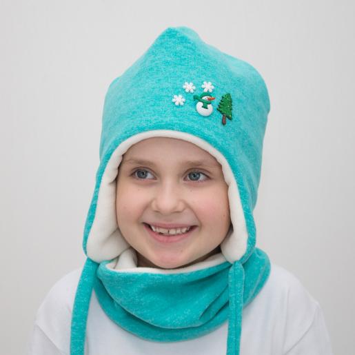 Шапка детская зимняя голубая Uni-kind, фото 1