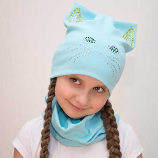 Шапка детская демисезонная для девочки Uni-kind, фото 1