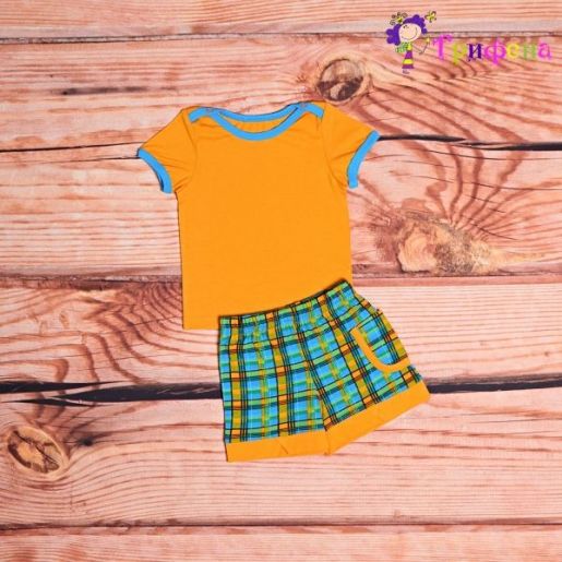Ясельный летний комплект на мальчика Трифена, фото 1