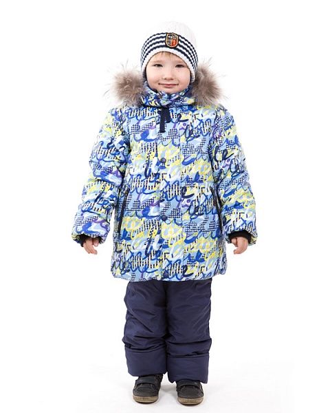 Цветная детская куртка на мальчика зима Pikolino, фото 1