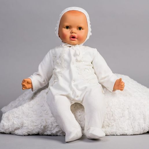 Белый комбинезон на новорожденного Elika-baby, фото 1