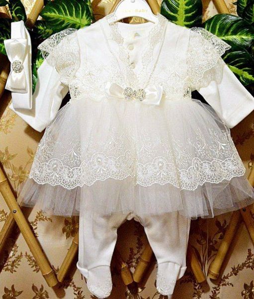 Комплект с ажурной юбкой на новорожденного Elika-baby, фото 1