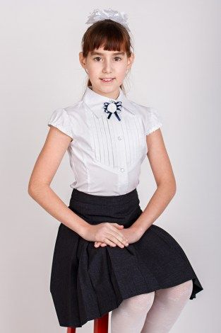 Белая школьная блузка Колибри KIDS, фото 1