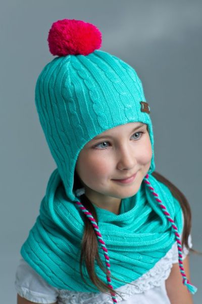 Шапка детская и шарф снуд PicCo, фото 1