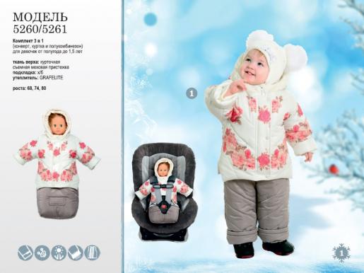 Зимний детский костюм для девочки Хыял, фото 1